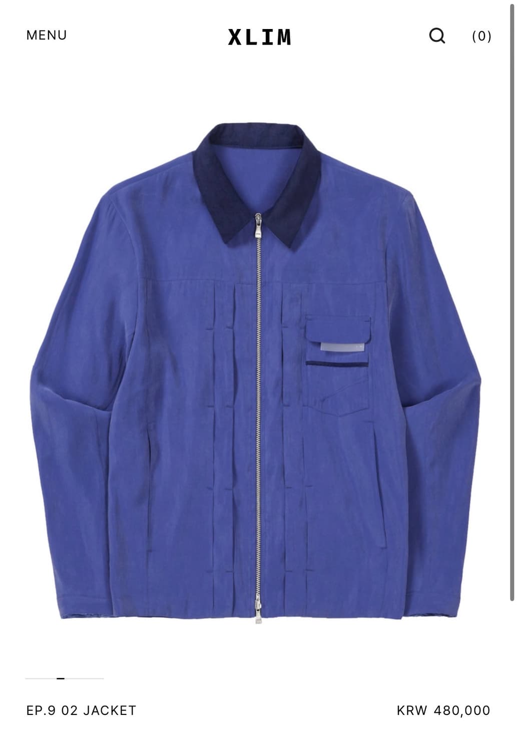 Xlim ep.9 02jacket Blue S 상품이미지1