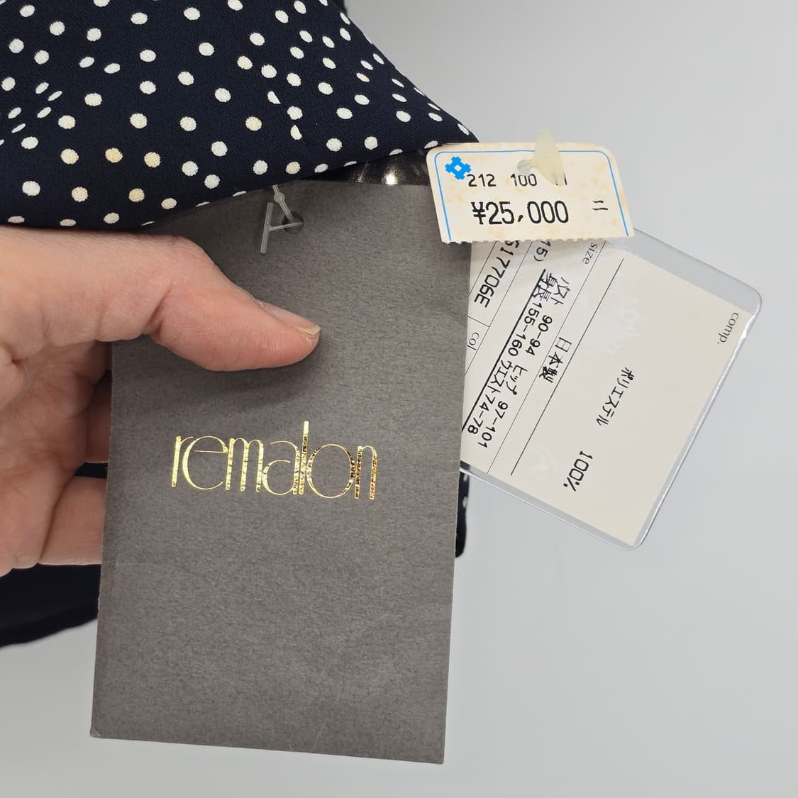 일본 빈티지 블랙 잔도트 반팔 블라우스 상품이미지4