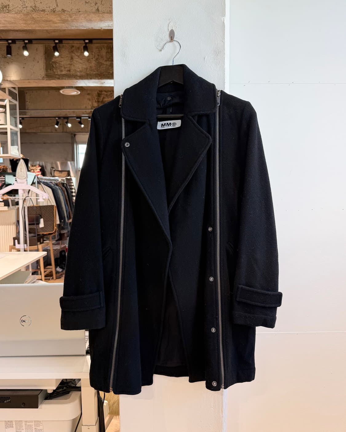 mm6 블랙 지퍼 울 자켓  상품이미지2