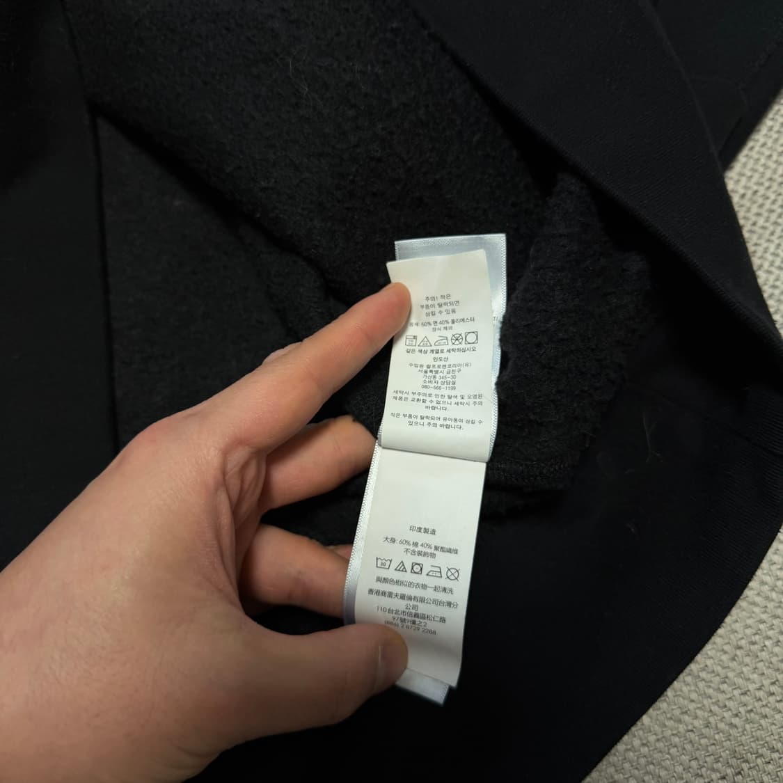 폴로 랄프로렌 기모 블랙 맨투맨 상품이미지5