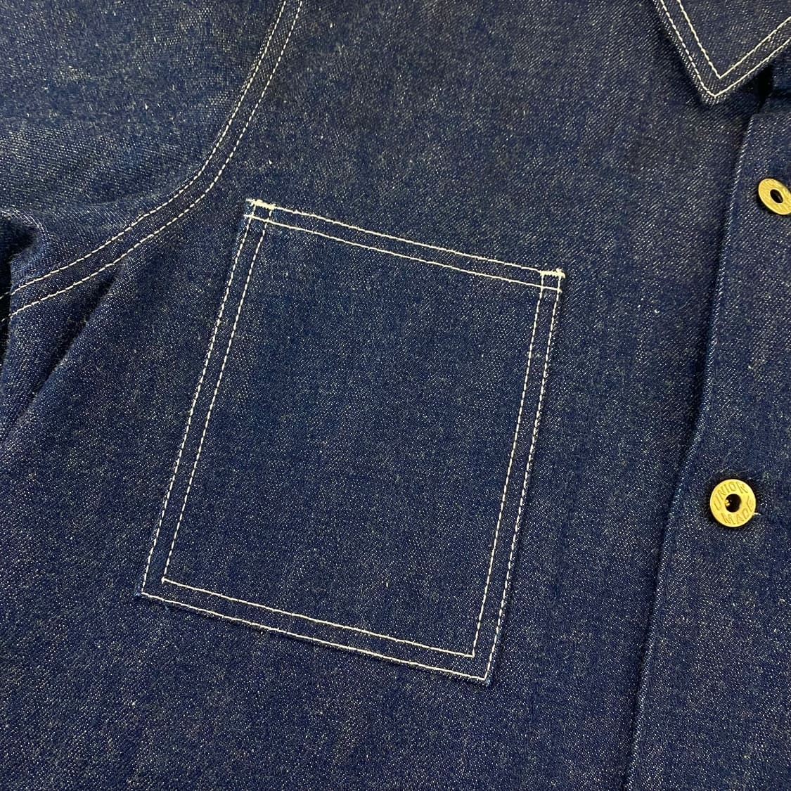 빈티지 블랭킷 포켓 초어 데님 워크 자켓 (100) 상품이미지5