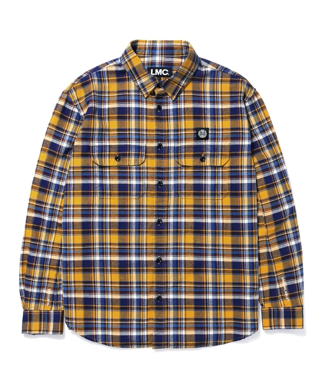 LMC 체크 셔츠 WL PLAID WORK SHIRT yellow 상품이미지1