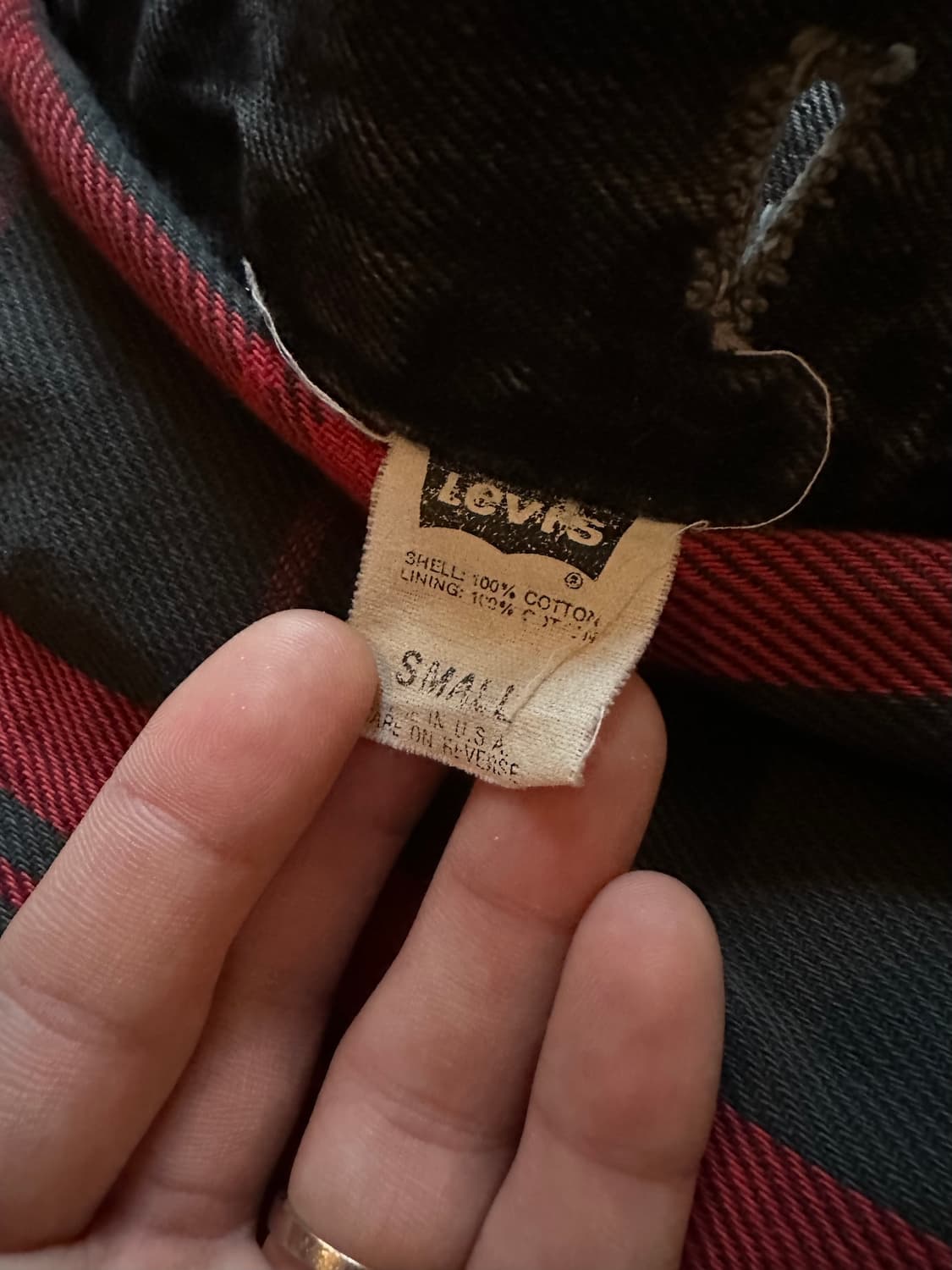 90s USA 빈티지 리바이스 블랙 데님 자켓 상품이미지9