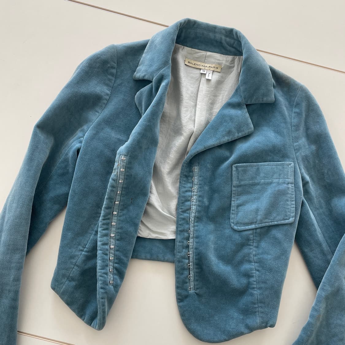 발렌시아가 크롭 슬림 블레이저 자켓 y2k 상품이미지1