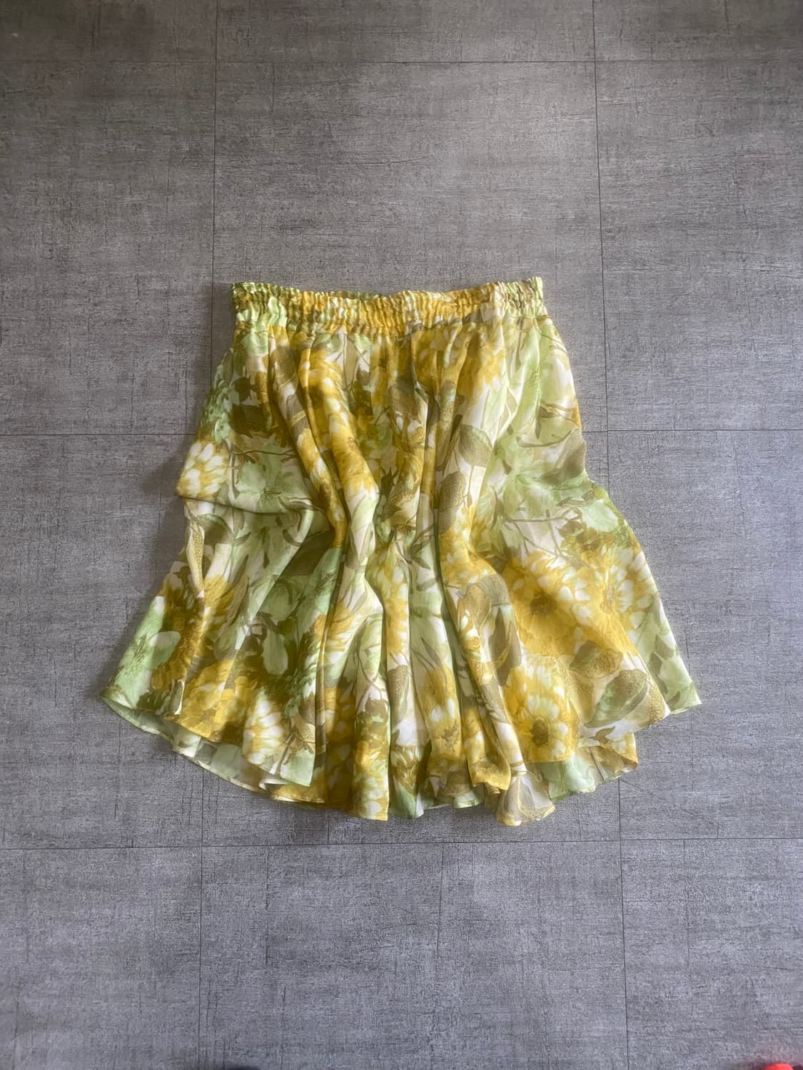 일본빈티지 Granyamaki 달천깔페어리 프린세스 수채화 미디스커트 상품이미지1