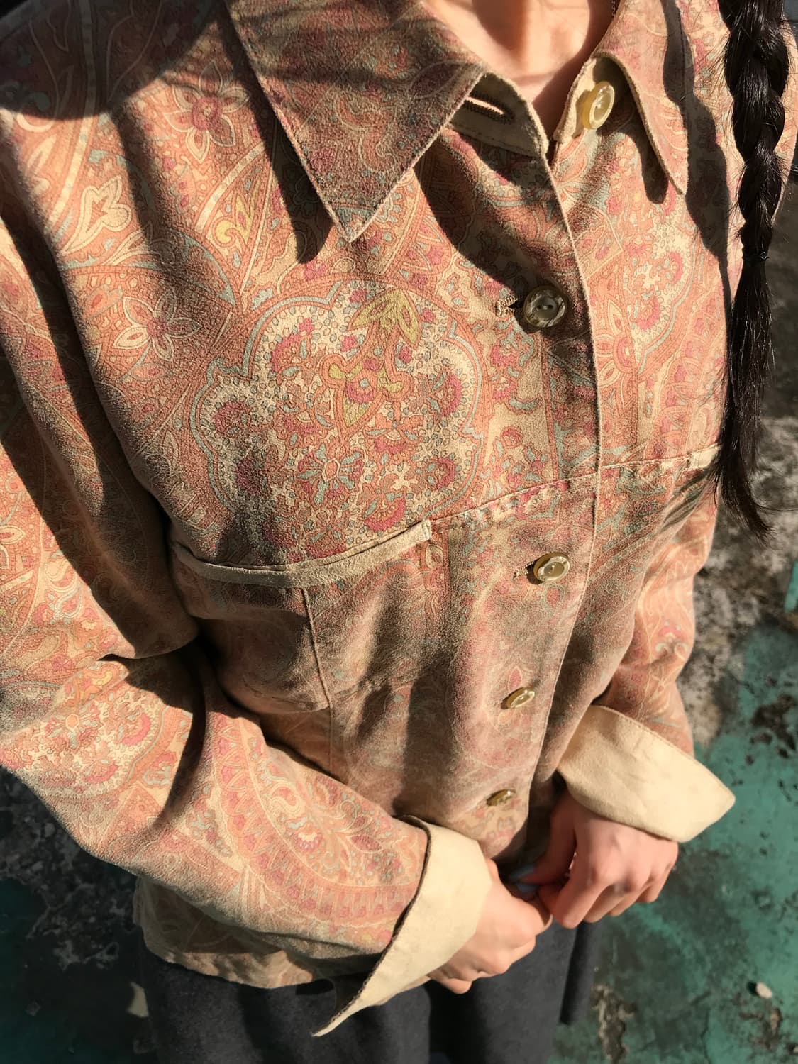 롱샴 페이즐리 빈티지 셔츠 상품이미지4