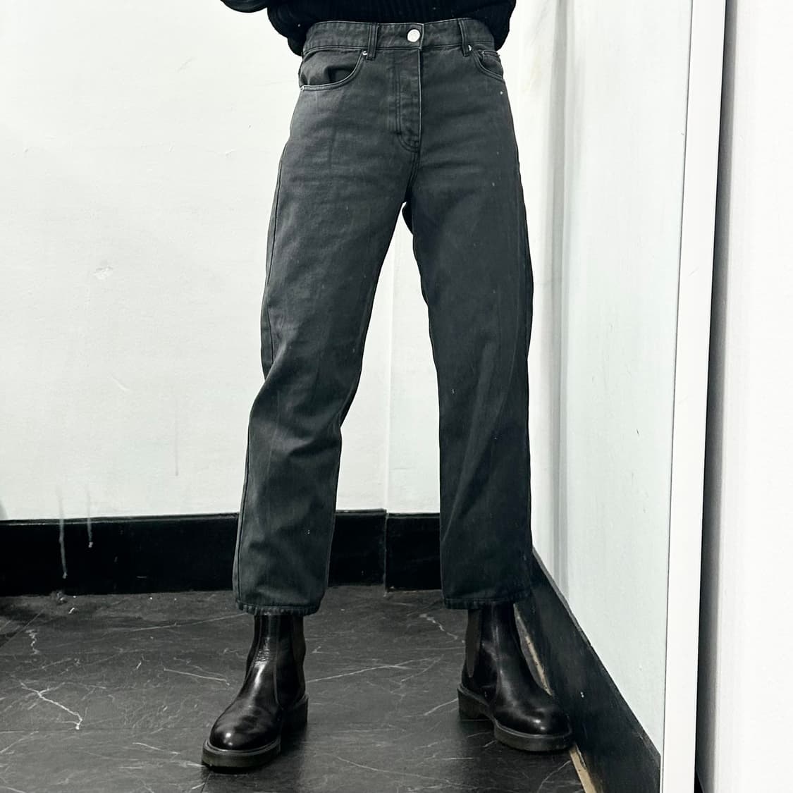 Ami 아미 24FW 흑청 데님 팬츠 상품이미지2