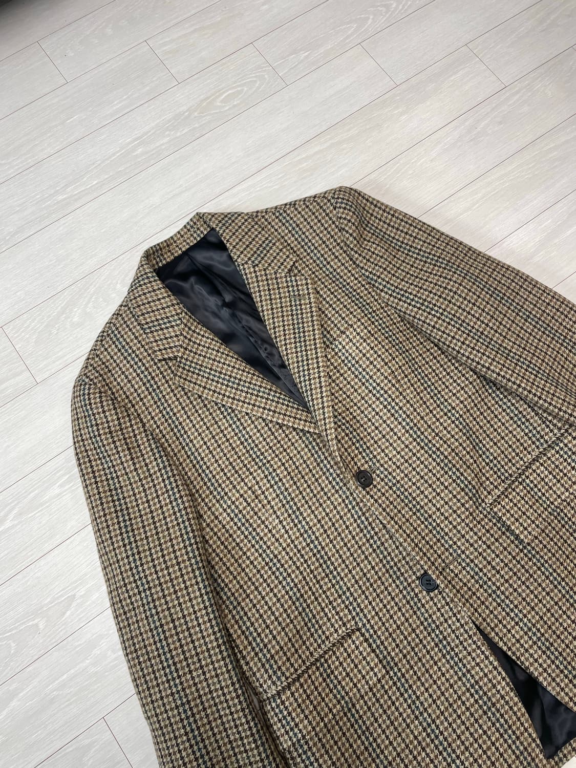 MNGU 클래식 하운드투스 체크 울 블레이저 상품이미지1