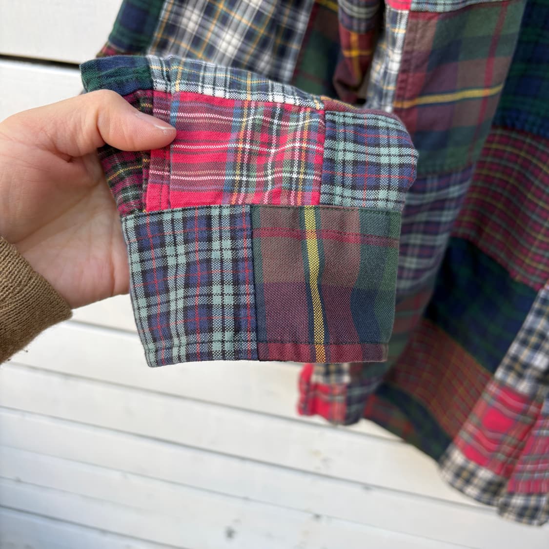 Polo 폴로 패치워크 체크 셔츠 상품이미지5