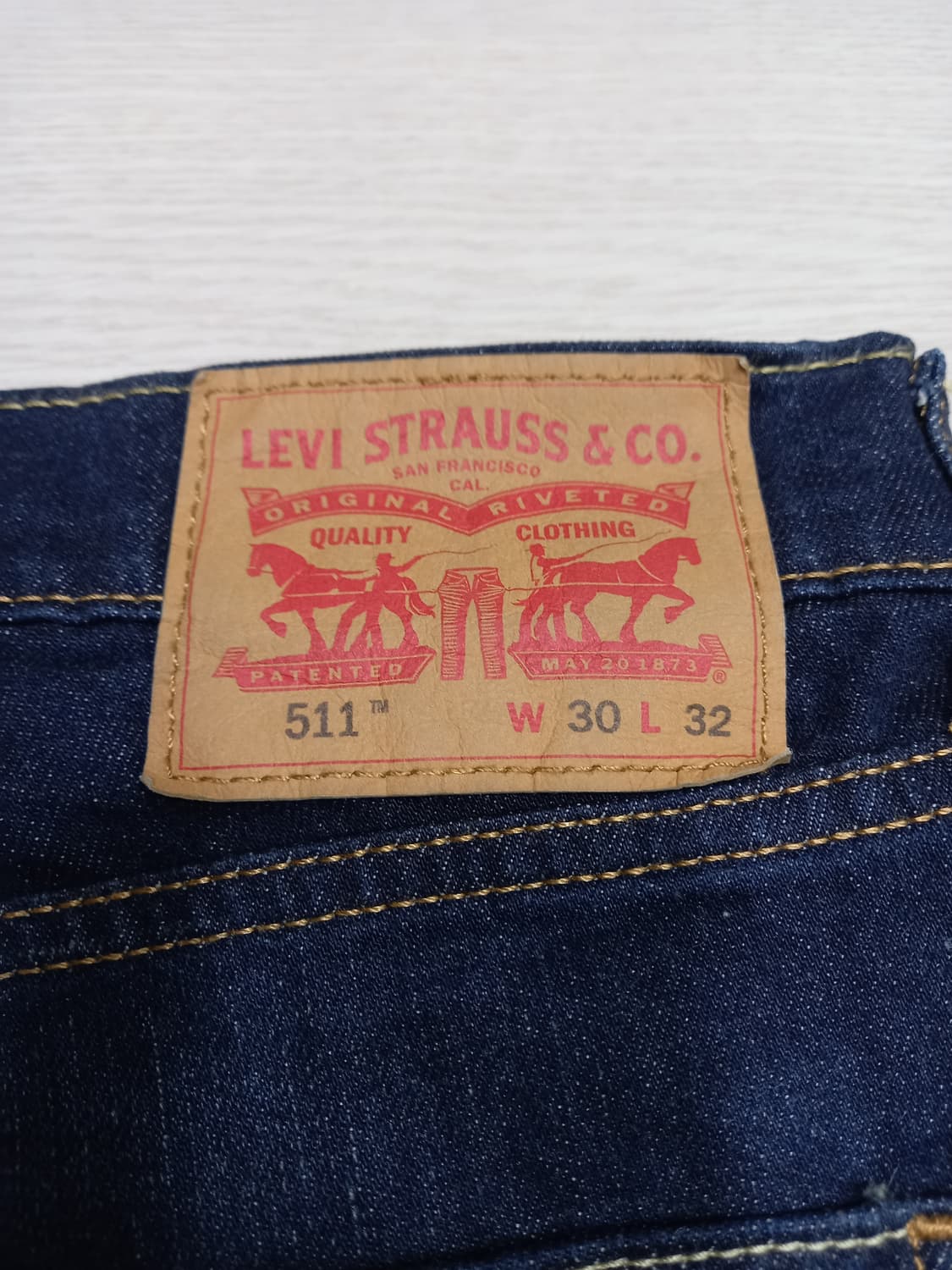 30 리바이스511 워싱 스판 슬림일자진 진청 30-143 상품이미지5