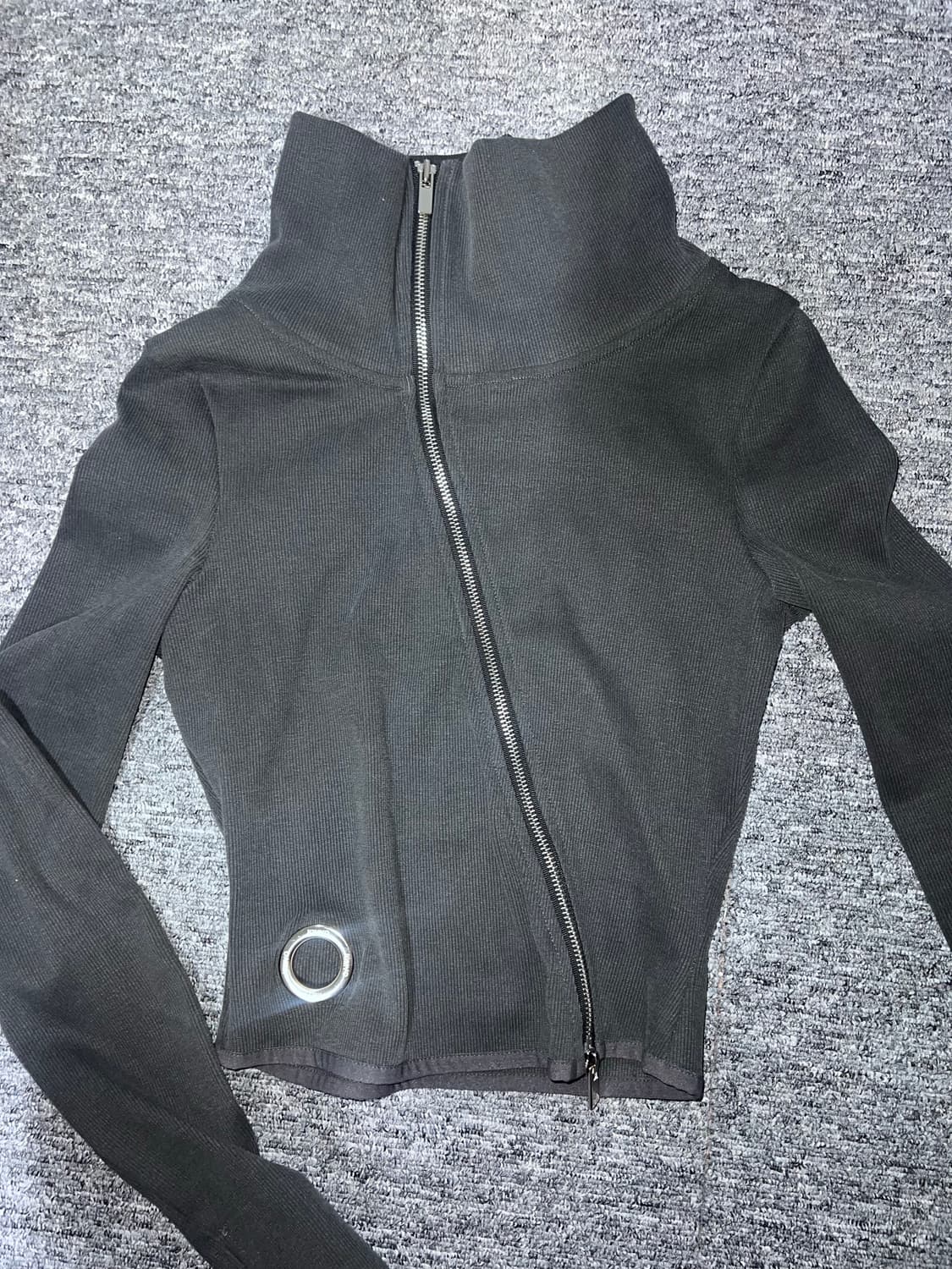 Kimyo unbal full zip top washed grey 상품이미지3