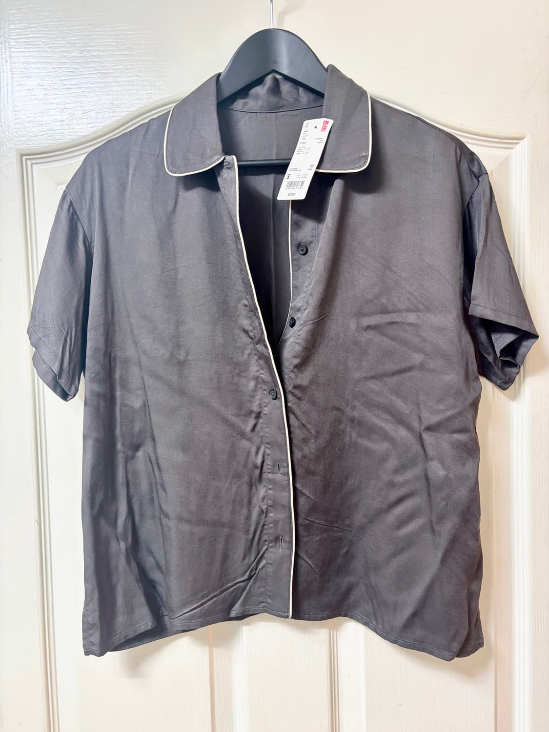 유니클로 여성 홈웨어 레이온 셔츠 미사용 상품이미지1