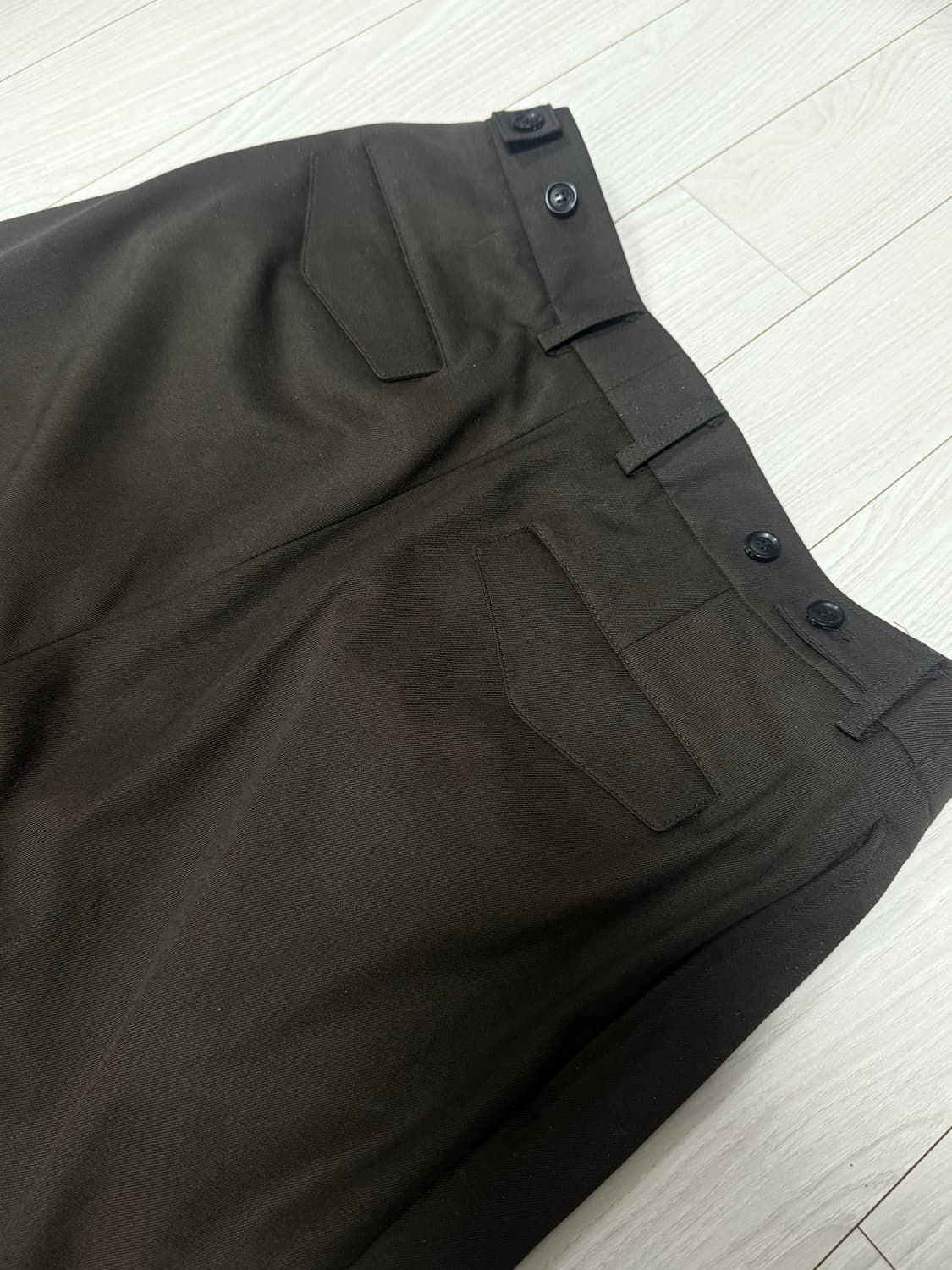 M 토니웩 Wool Twill Pleated Wide Trousers 상품이미지3