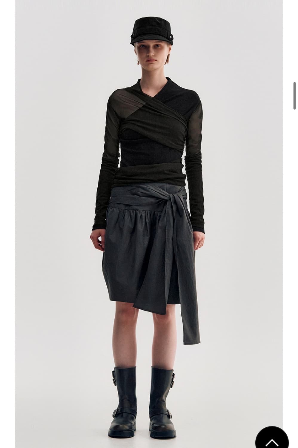 킴지수Leyered long sleeve top - blakc 상품이미지2