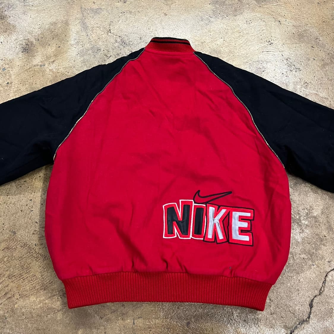 [정품/88] 나이키 올드스쿨 빅로고 바시티 자켓 b16 상품이미지4