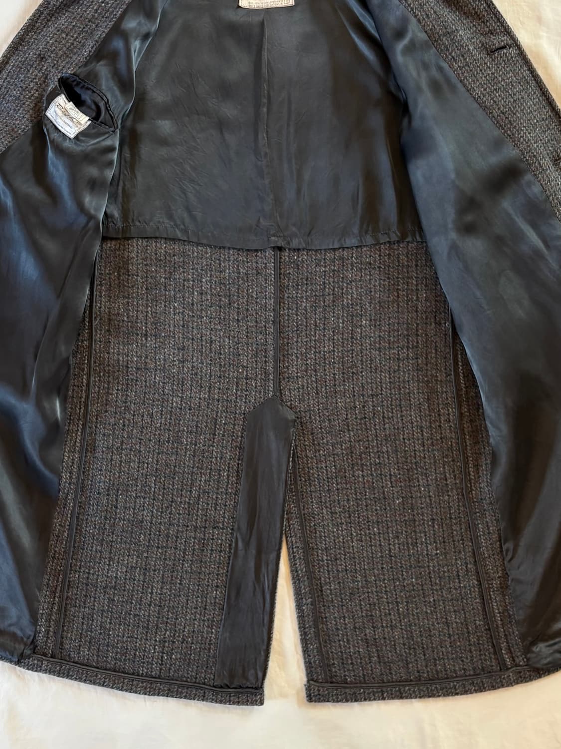 50s USA Harris Tweed & Robert Hall 싱글 코트 상품이미지8
