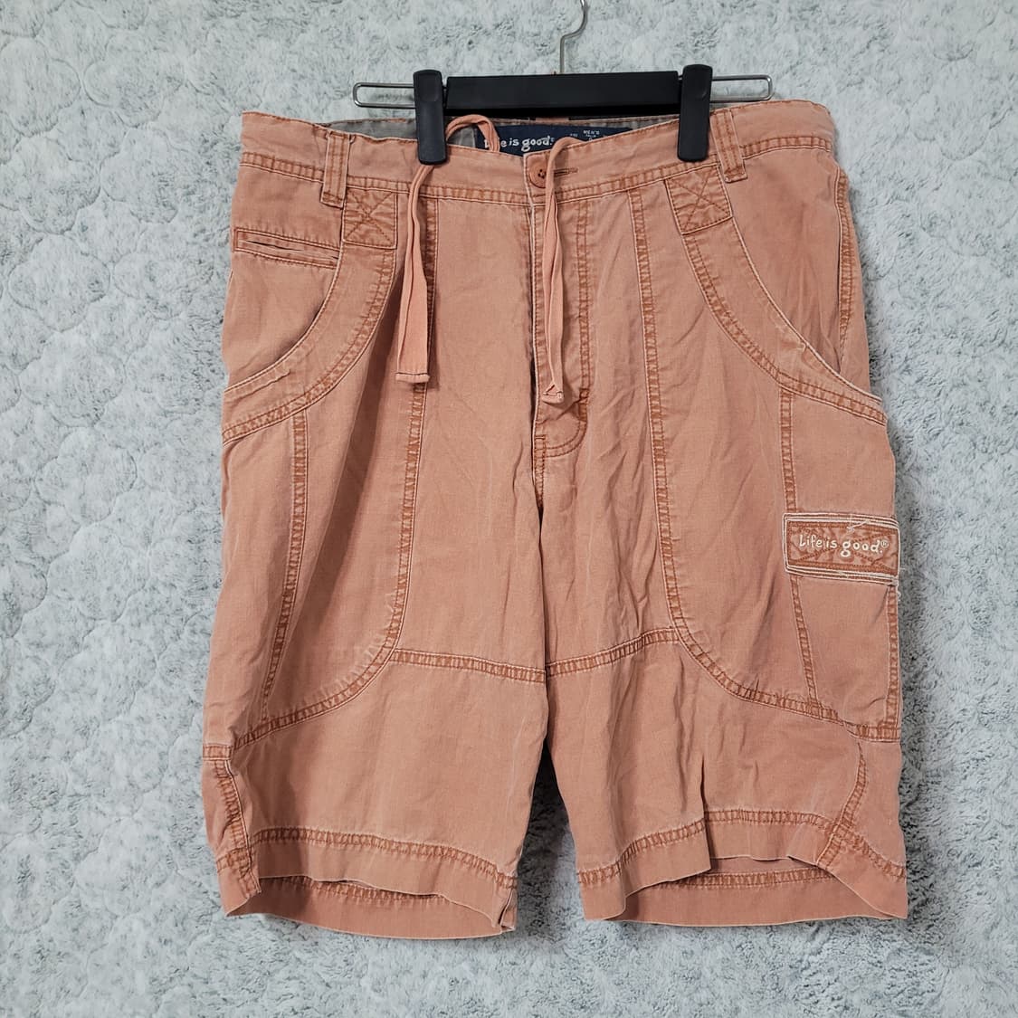 G552 [L] LIFE IS GOOD 올드스쿨 카고 반바지 팬츠 상품이미지1
