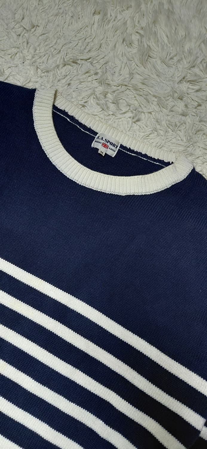 Hardy Amies 스트라이프 니트 M (L~XL가능) 상품이미지4