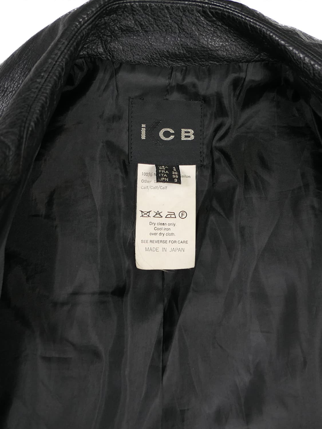 ICB calf leather detail trench coat 상품이미지8