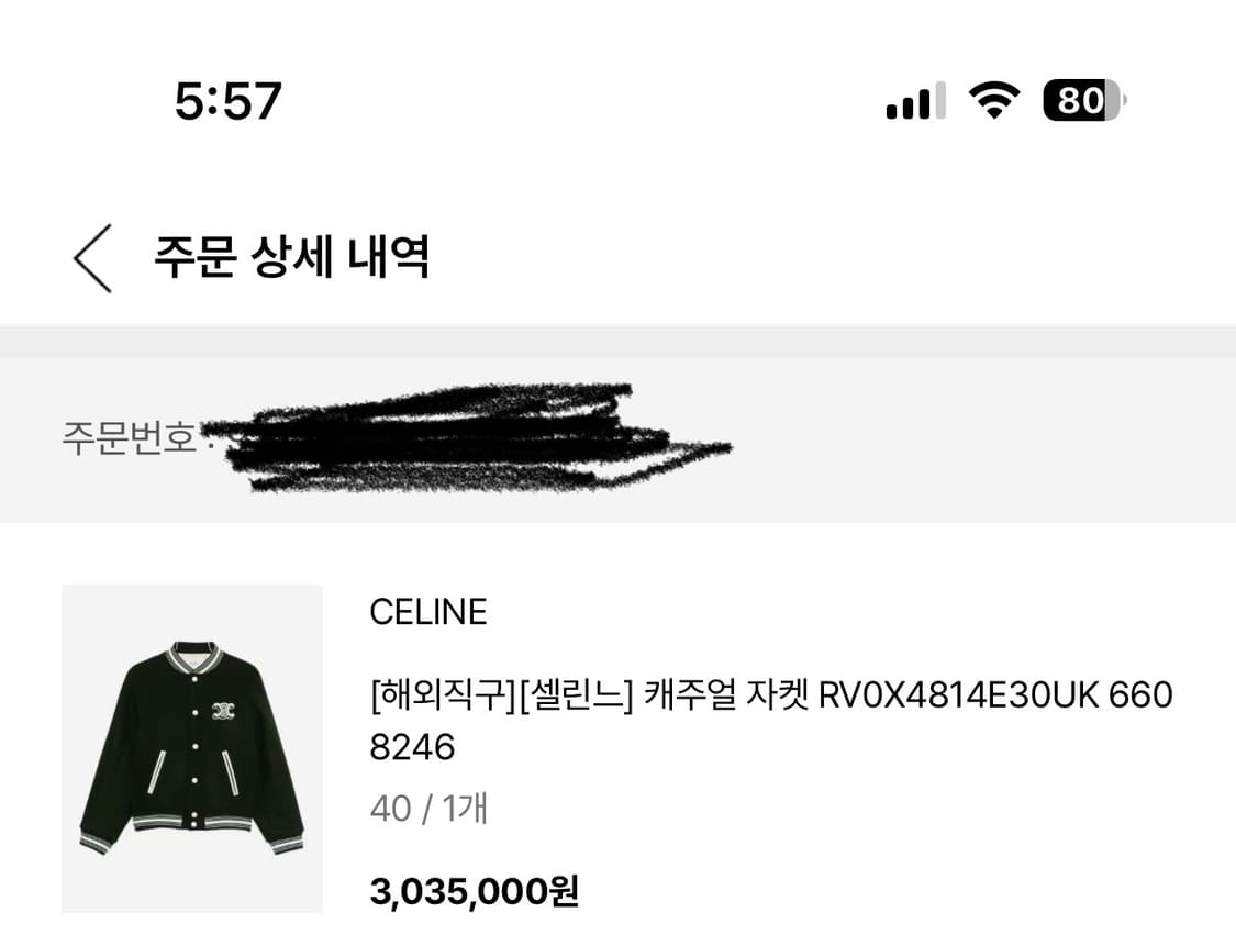 셀린느 25fw 트리옹프 바시티 테디자켓 상품이미지8