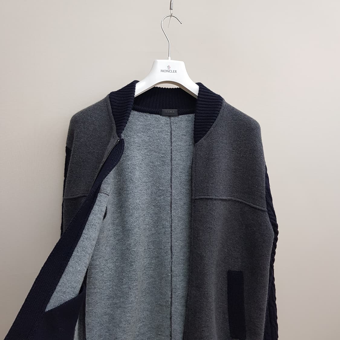 한섬 타임 니트 블루종 자켓 100사이즈 상품이미지2