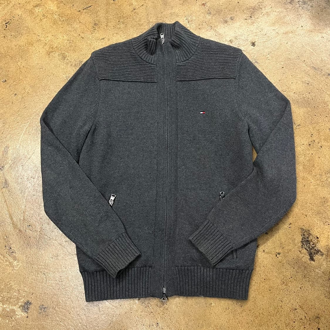 [정품/S] 타미힐피거 니트 집업 가디건 b18 상품이미지2