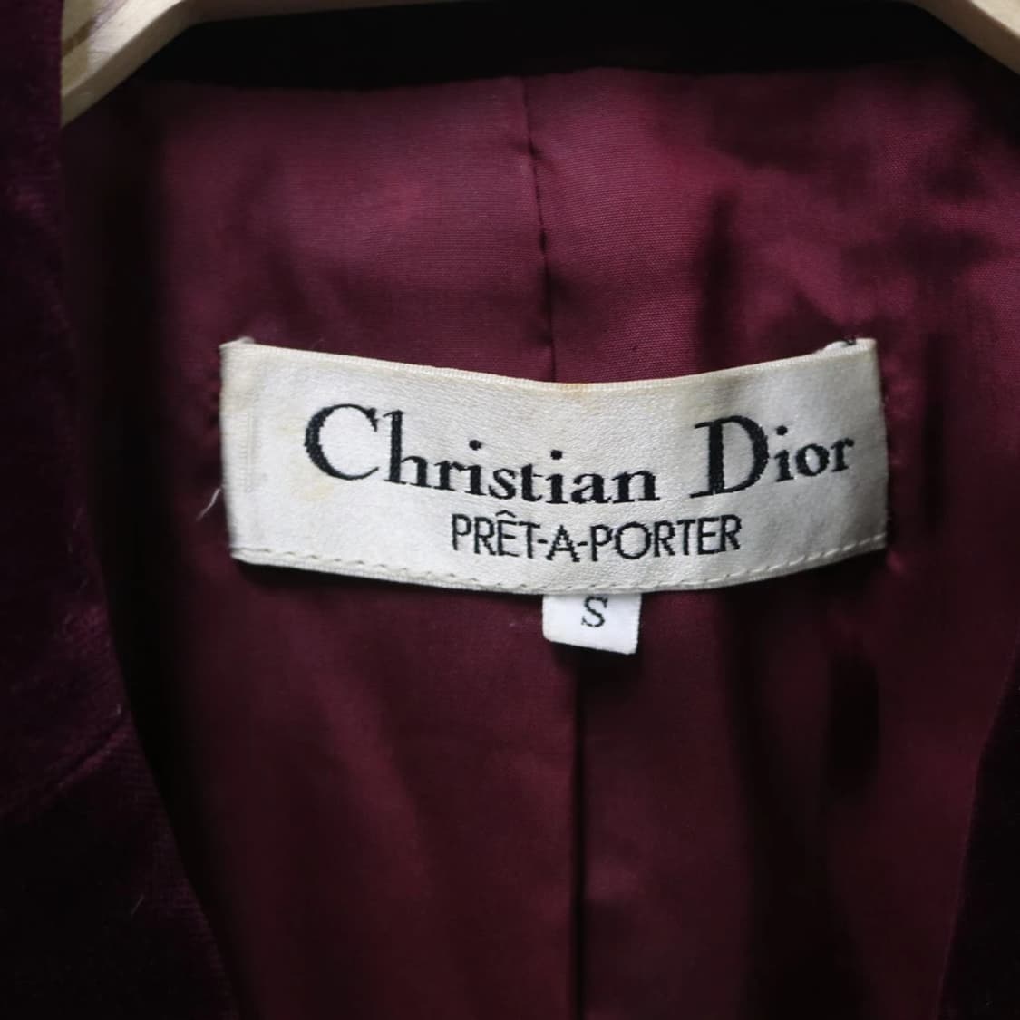 90'S CHRISTIAN DIOR 벨벳 자켓 61696 상품이미지5