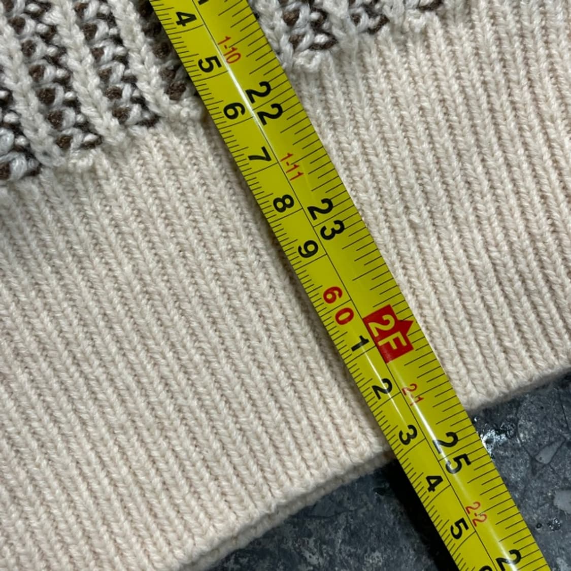 95-100 와릿이즌 반집업 니트  상품이미지6