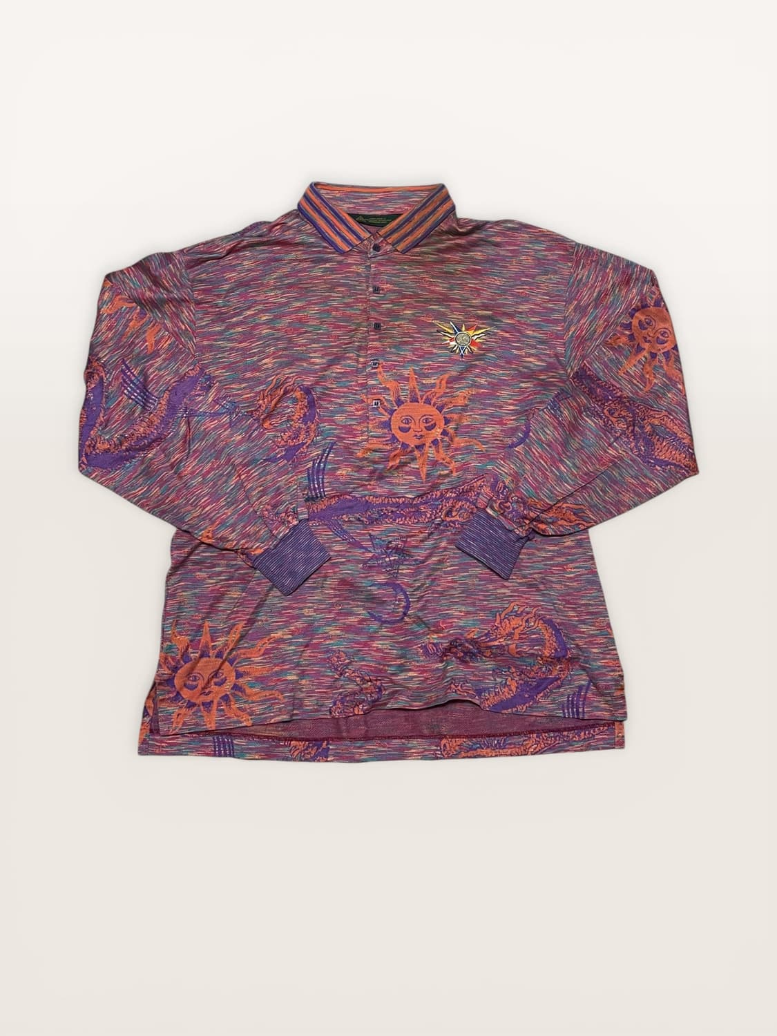 JP vtg - 점보 오자키 믹스 패턴 폴로셔츠(L 추천) 상품이미지1