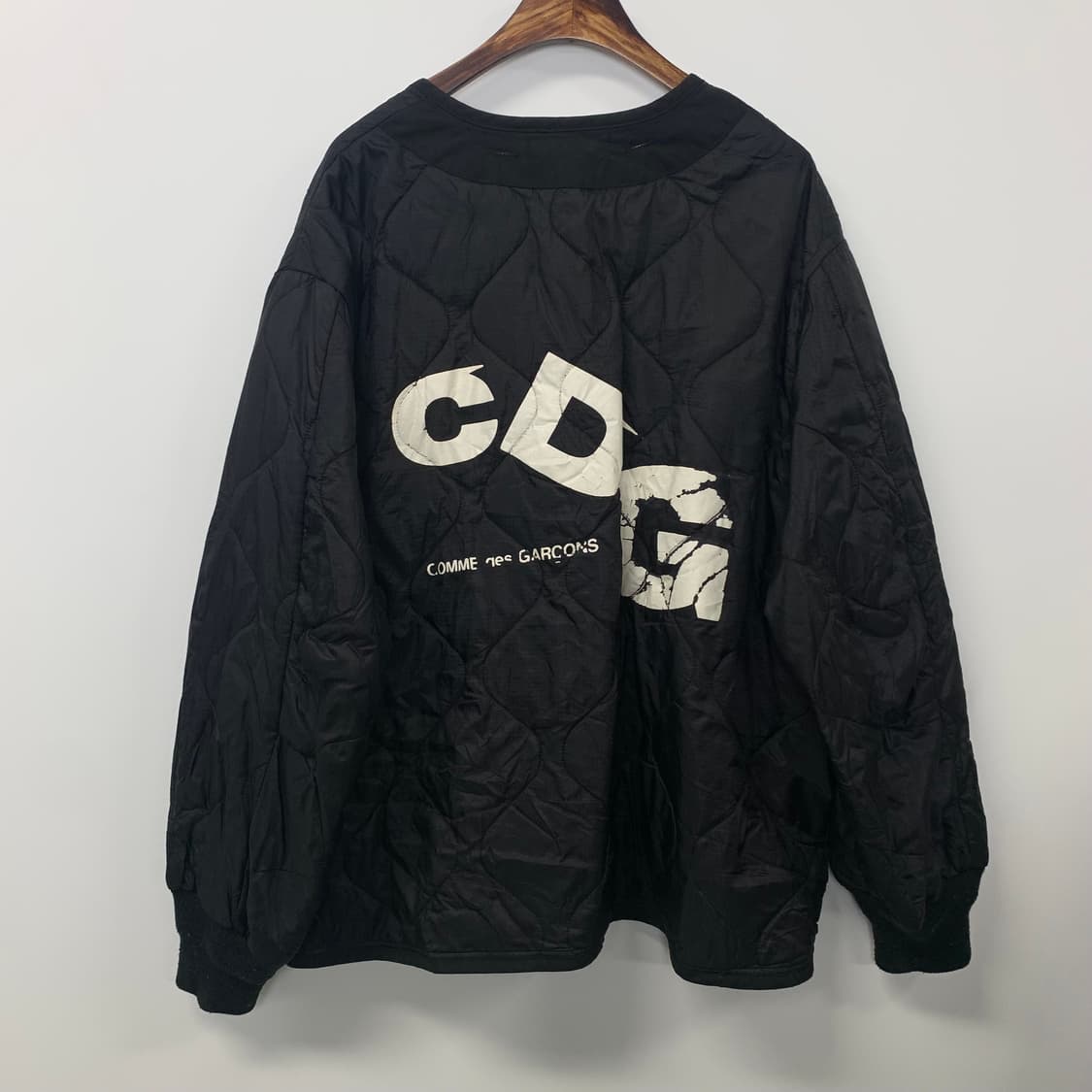 꼼데가르송 x 알파인더스트리 블랙 퀼팅 라이너 자켓 상품이미지4