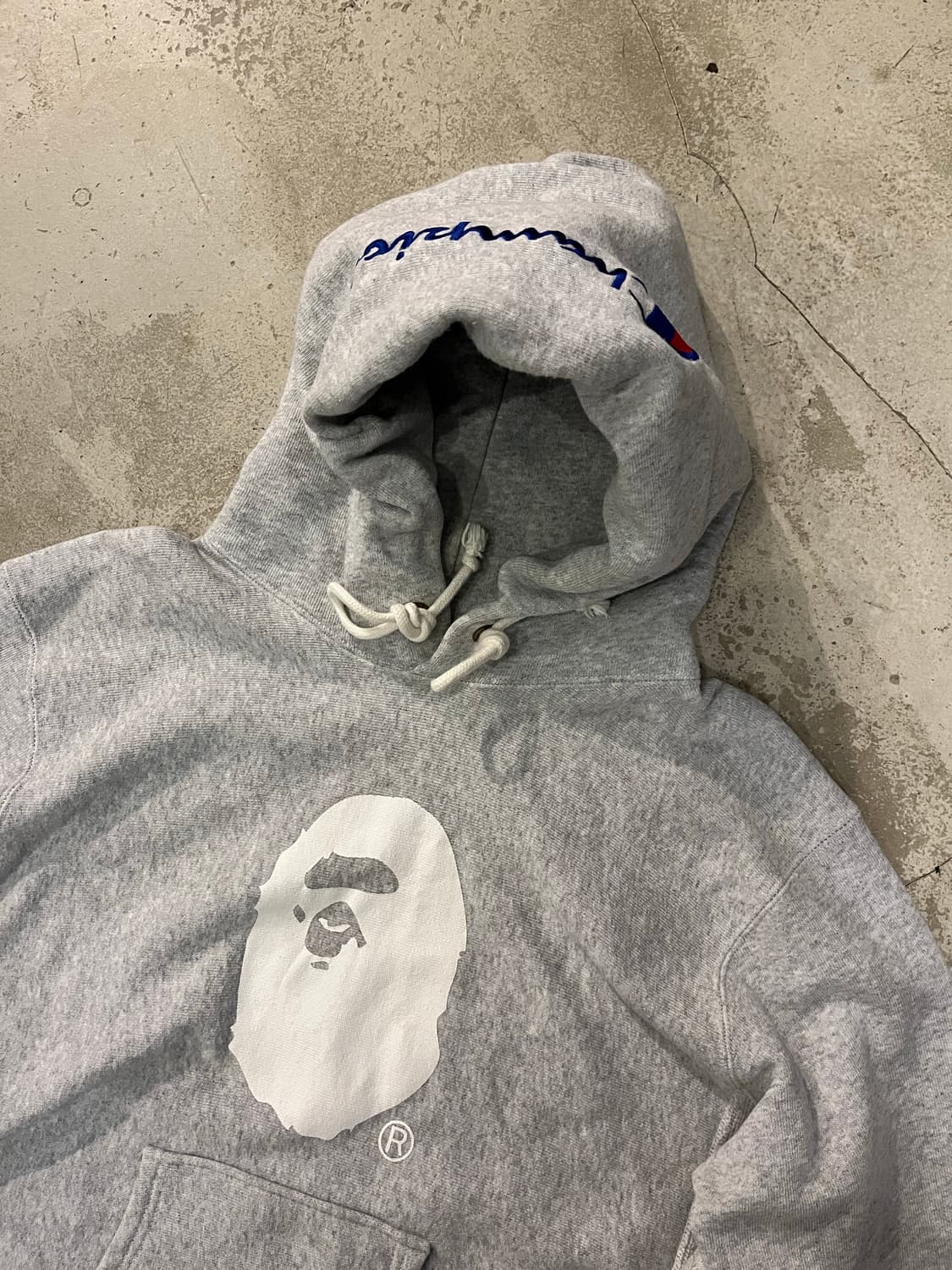 빈티지 베이프 x 챔피온 후드 상품이미지2