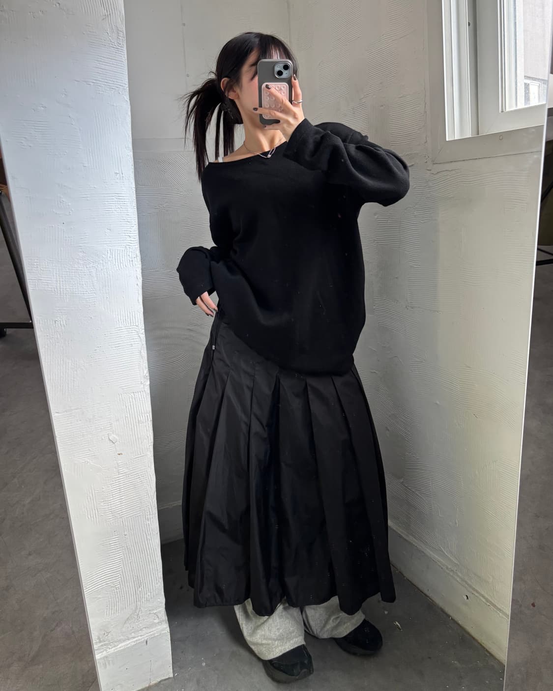 Saint James 세인트제임스 블랙컬러 보트넥 울 니트 상품이미지2