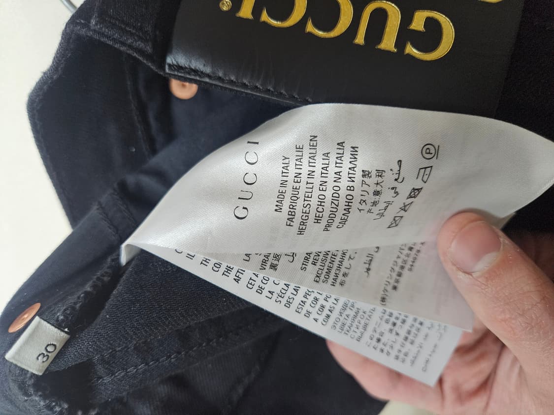 (100% 정품) 구찌 GUCCI 명품 청바지 블랙진 상품이미지6