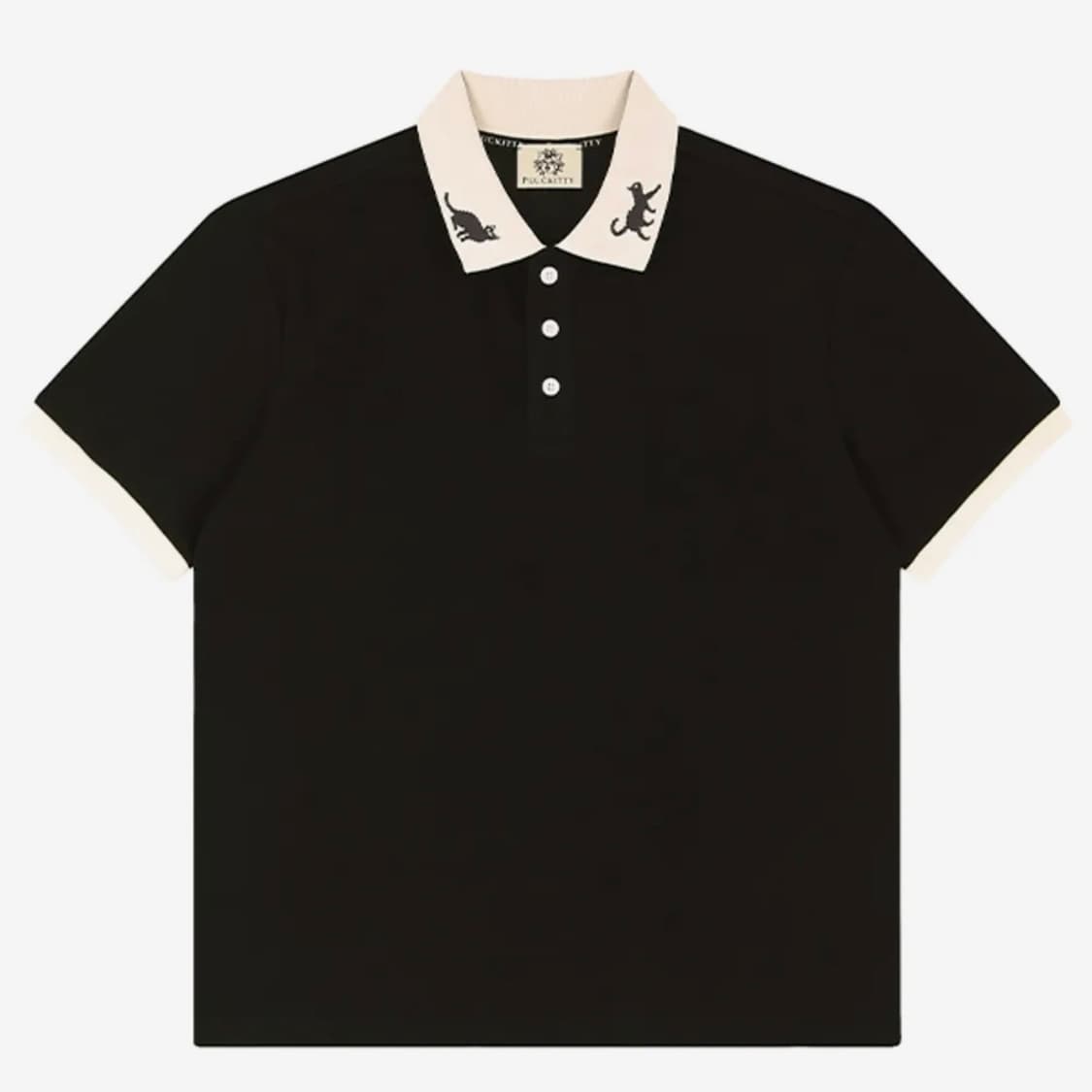 (고양이 반팔 피케 티셔츠) 플러키티 선셋 위듀 자카드 피케 폴로 셔츠 상품이미지2