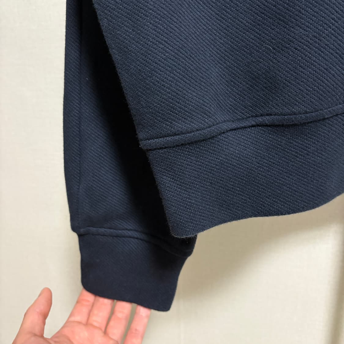(민트급) HIS 헤지스 반집업 카라 오버핏 스웻셔츠 / 네이비, L 상품이미지6