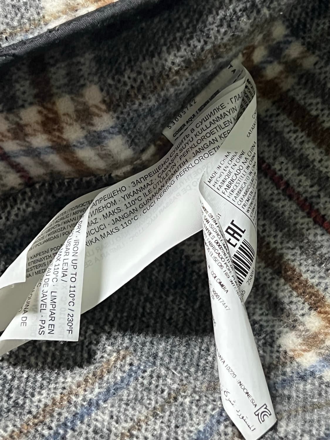 망고 체크 자켓 상품이미지4