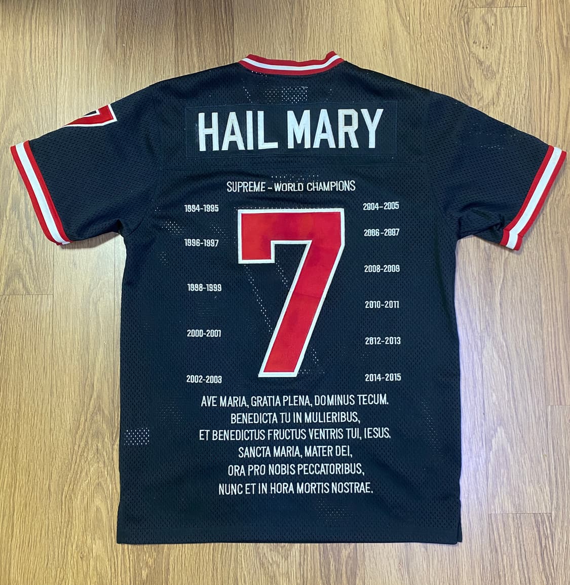 14ss / 슈프림 헤일매리 져지 / 블랙 / m 상품이미지2