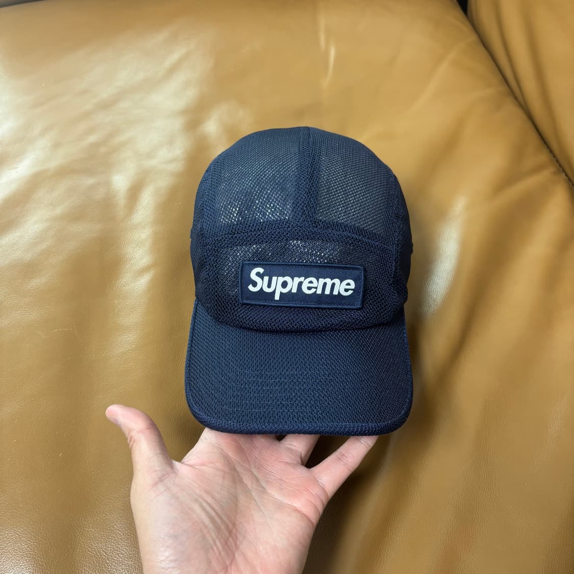 Supreme 슈프림 23ss 메쉬 코듀라 네이비 캠프캡 모자 Navy 상품이미지3