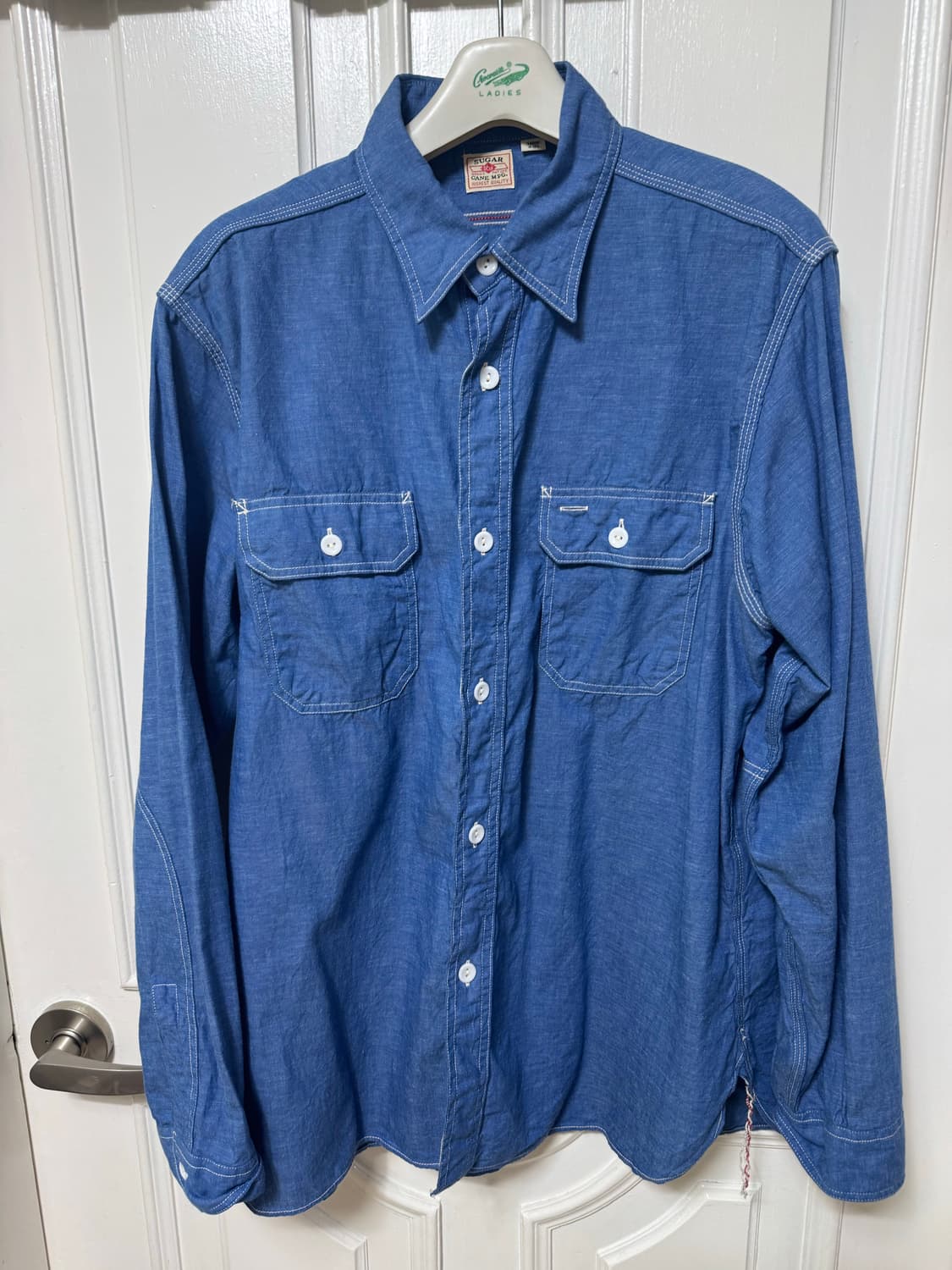 슈가케인 샴브레이 셔츠 팝니다 라지 상품이미지1