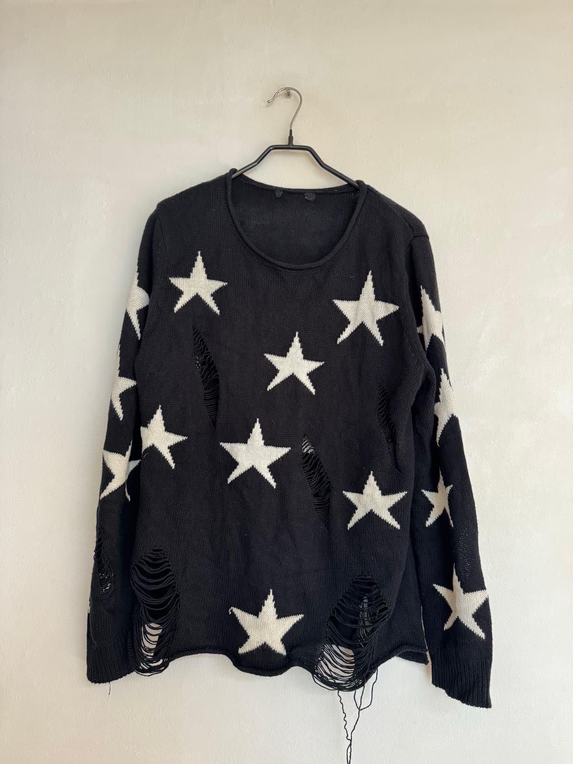 Vtg 빈티지 스타 프린트 그런지 니트 상품이미지1