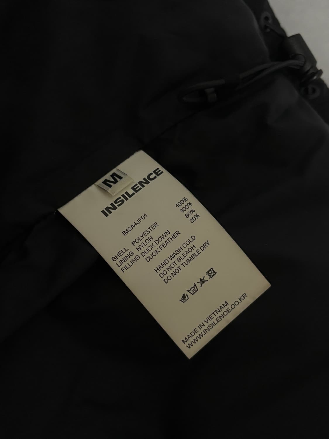 인사일런스 숏패딩 (M) 상품이미지3