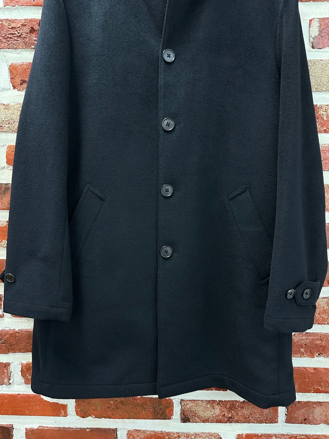 (3)타케오키쿠치 캐시미어 하이넥 싱글 코트 상품이미지3