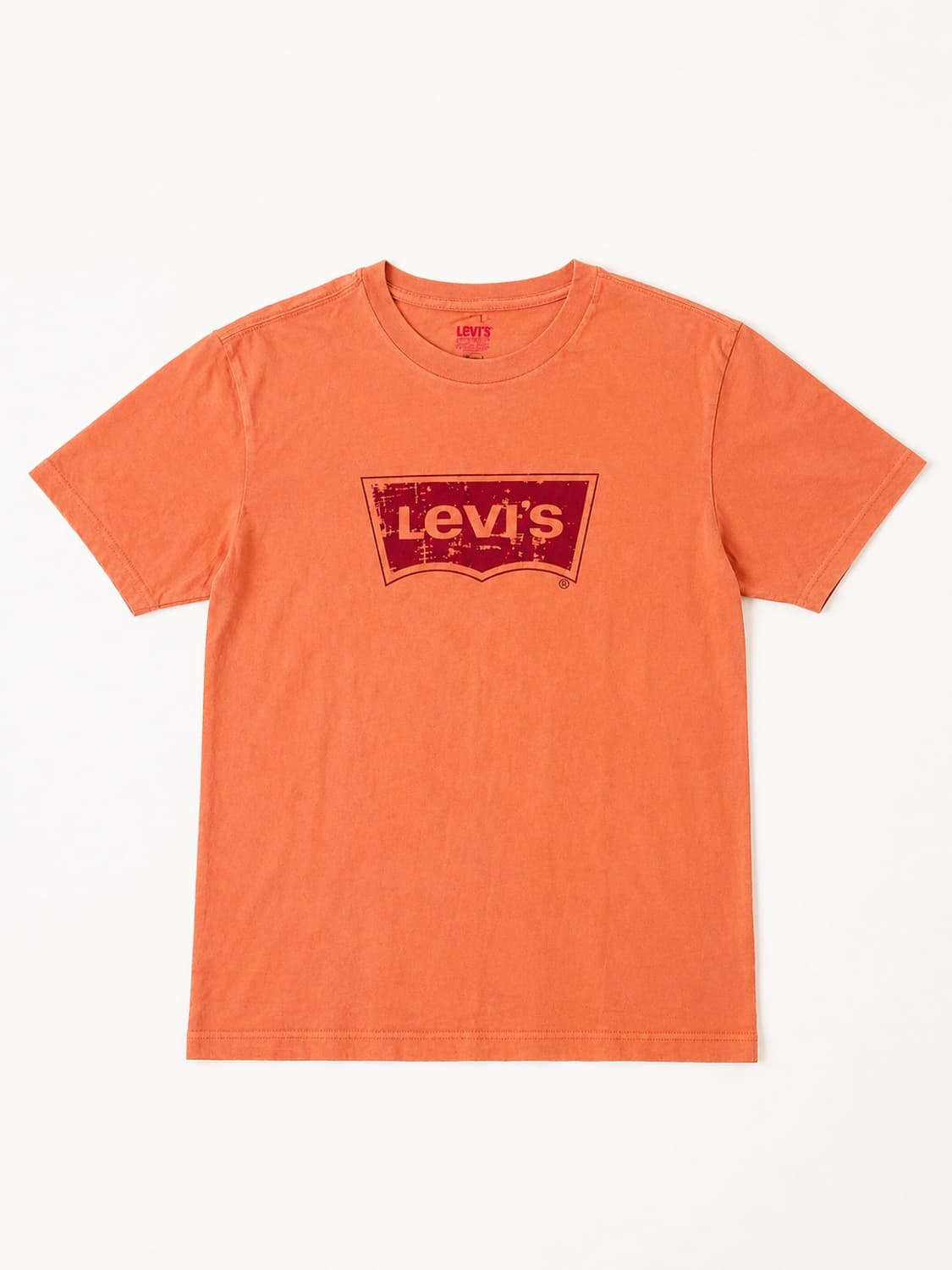 Levi’s 리바이스 빅로고 프린팅 반팔티 오렌지 상품이미지1