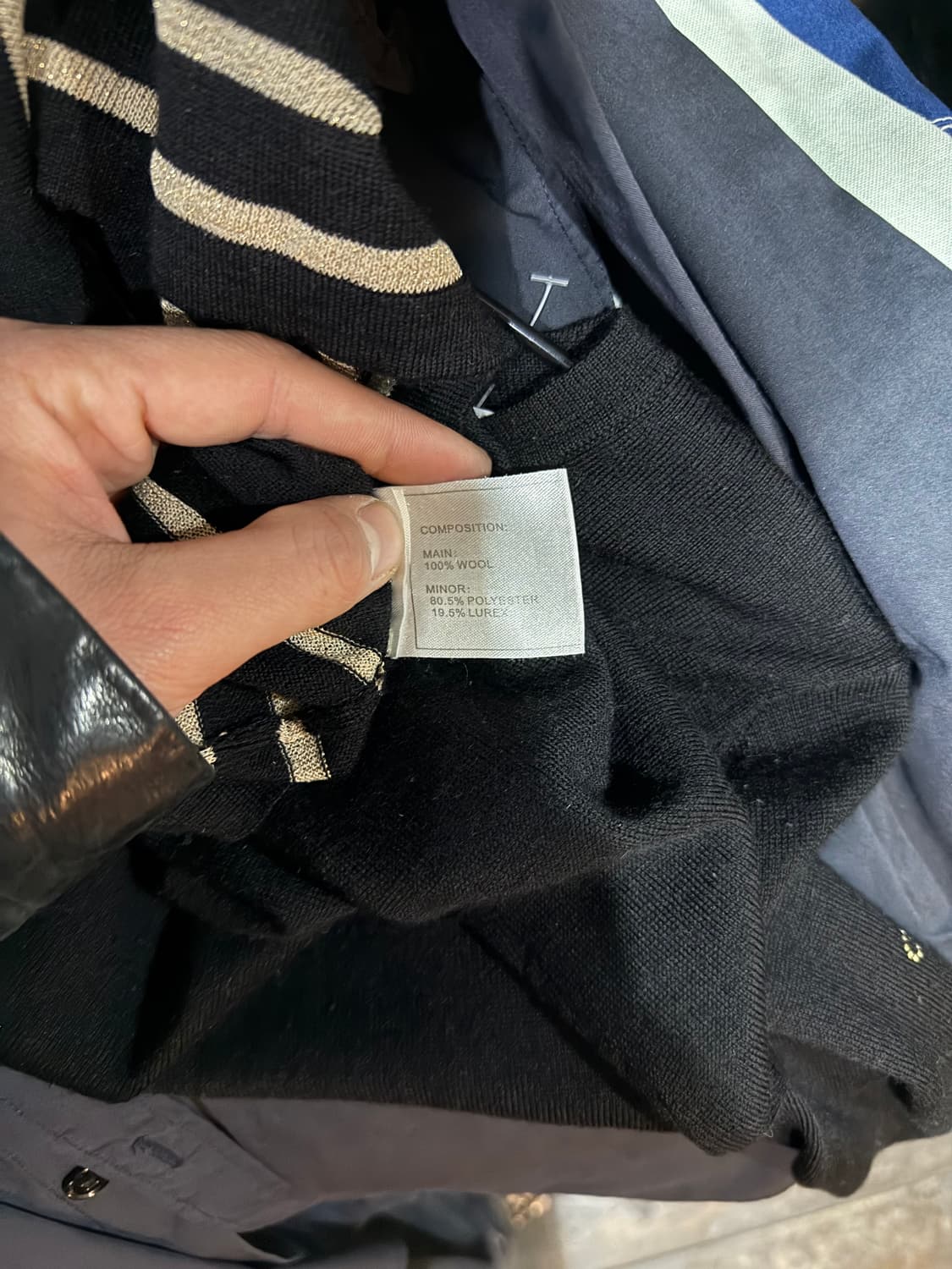 90s CHANEL 샤넬 포인트 캐시미어 니트 상품이미지5