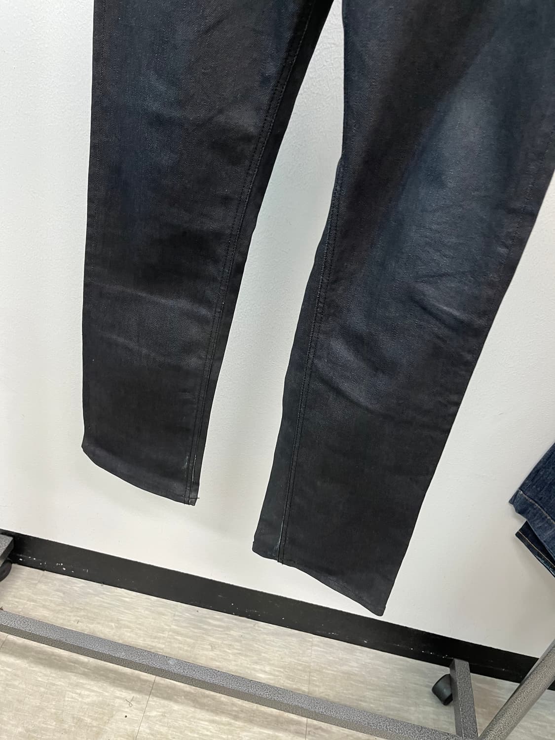 33-34) 우영미 레더배색 코팅진  상품이미지4