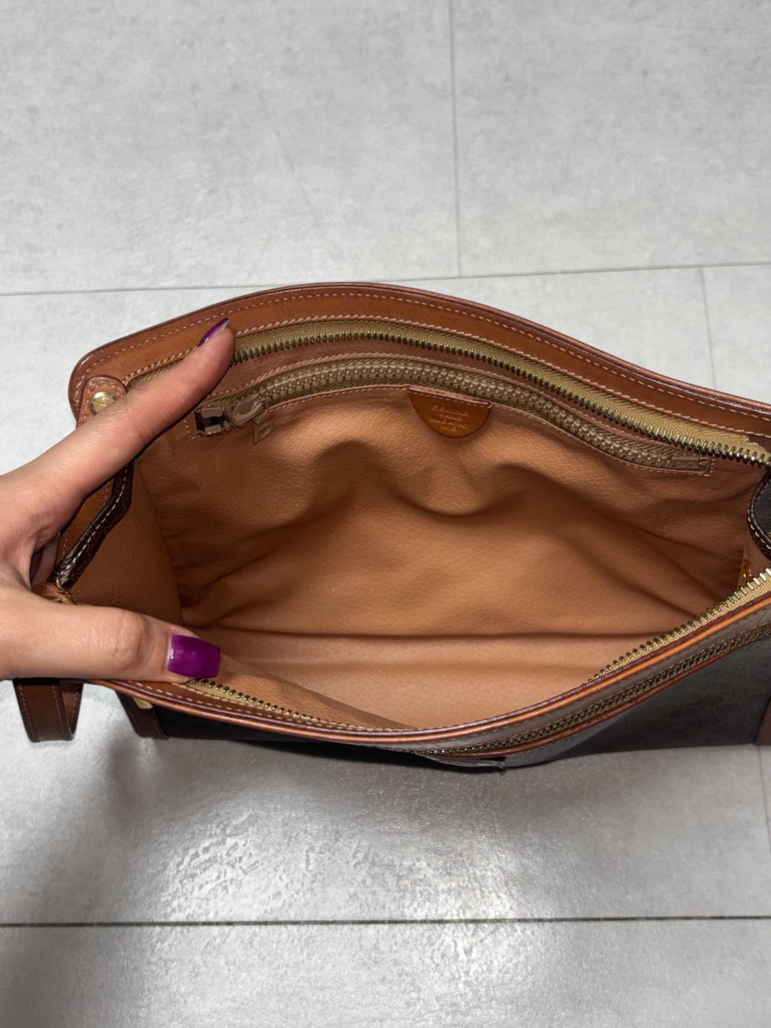 Celine 셀린느 마카담 파우치 빈티지 파우치백 클러치백 가방 상품이미지4