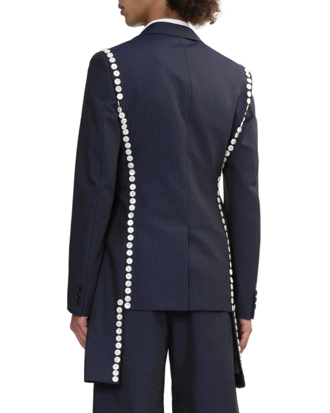 새상품 꼼데가르송 옴므플러스 버튼디테일 네이비 블레이져 S 상품이미지6