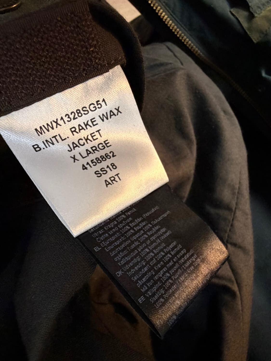 바버 인터내셔널 Rake 왁스 자켓  상품이미지7