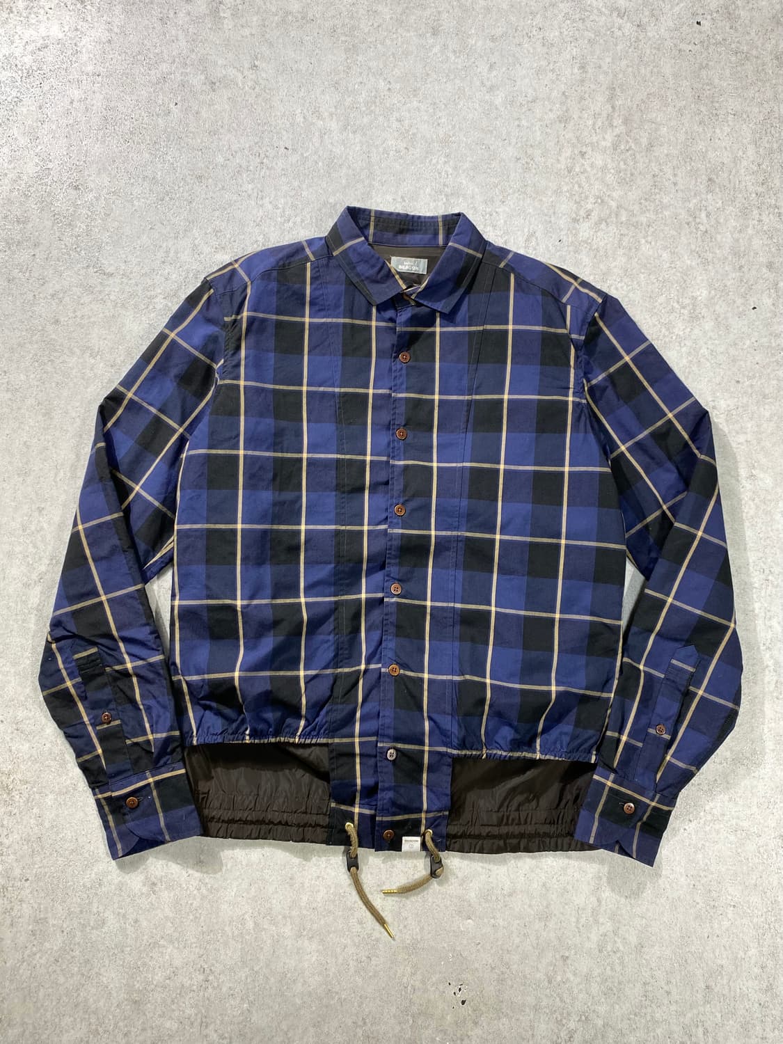 [2] Kolor Beacon 컬러 비콘 나일론 레이어드 셔츠 상품이미지1