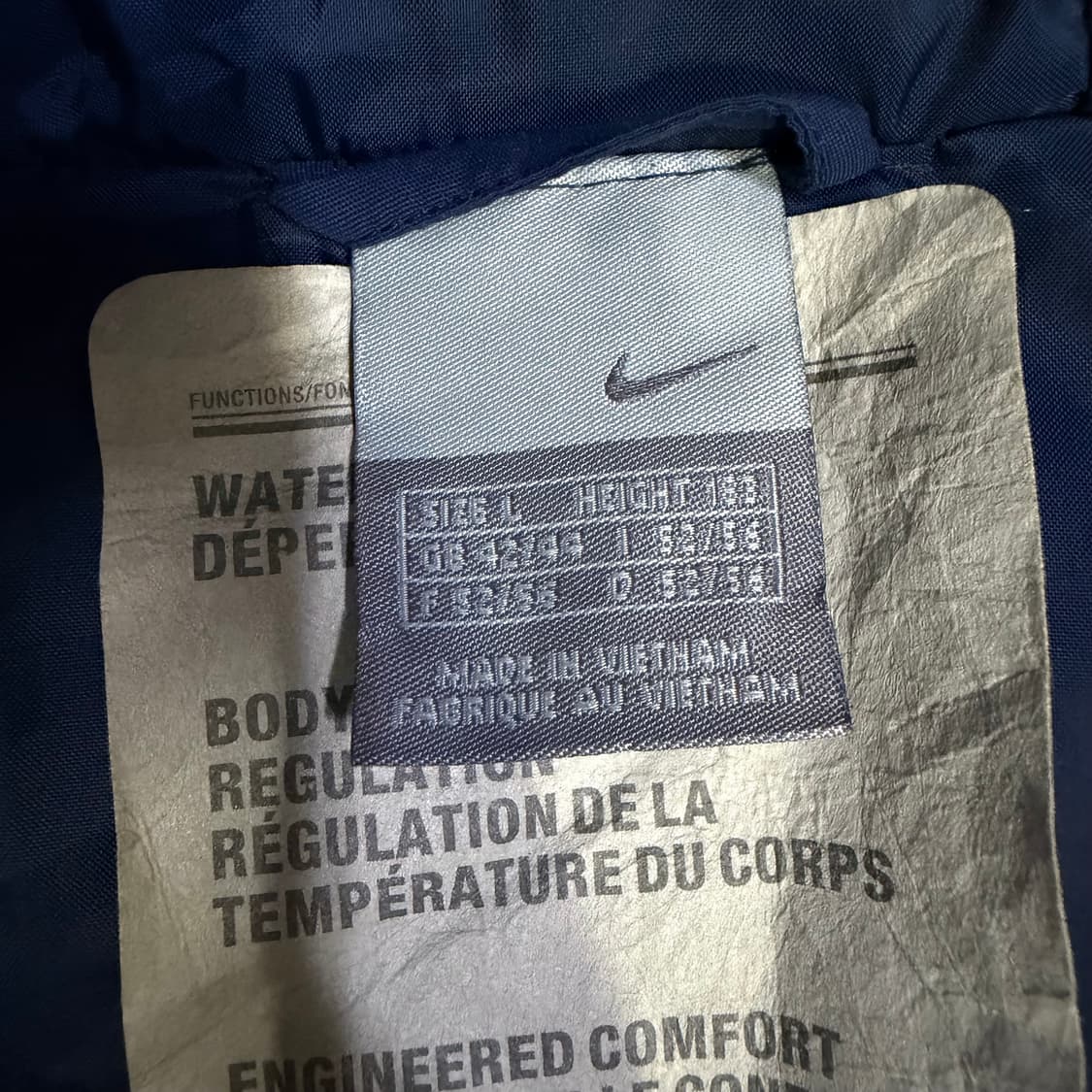 Nike 00s 올드스쿨 네이비 덕다운 파카 상품이미지4